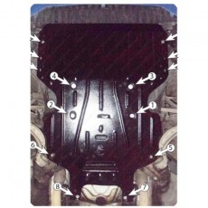 AUDI A4 3,2; 2,0TDi АКПП 2008-2012 Защита моторного отсека категории D