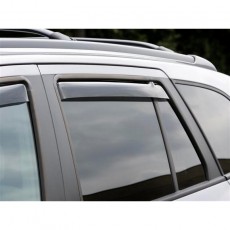 Hyundai Santa Fe 2007-2012 - Дефлекторы окон, задние, темные. (WeatherTech)