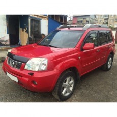 Nissan X-Trail 2001-2006 - Дефлектор капота, темный, EGR.