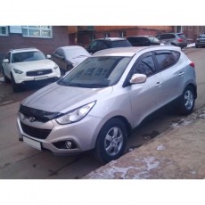 Hyundai iX35 2010-2015 - Дефлектор капота, темный. EGR.