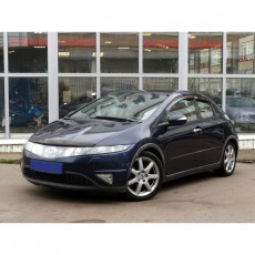 Honda Civic (h/b) 2006-2011 - Дефлектор капота, темный. EGR.