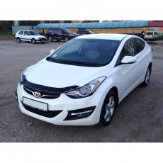 Hyundai Elantra 2011-2016 - Дефлектор капота, темный. EGR.