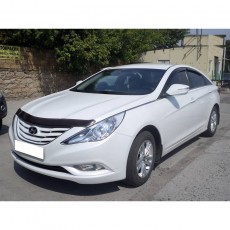 Hyundai Sonata 2010-2014 - Дефлектор капота, темный. EGR.