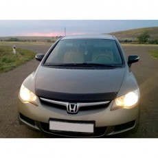 Honda Civic (Sed) 2006-2011 - Дефлектор капота, темный. EGR