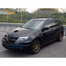 Mitsubishi Outlander 2003-2006 - Дефлекторы окон, 4 шт, темные, EGR.