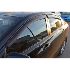 Hyundai Elantra 2011-  Дефлекторы окон, 4 шт, темные. EGR.