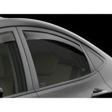 Hyundai Accent 2012-2016 - Дефлекторы окон, задние, темные. (WeatherTech)