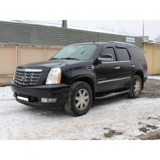 Cadillac Escalade 2007-2014 - Дефлекторы окон, 4 шт, темные. AVS.