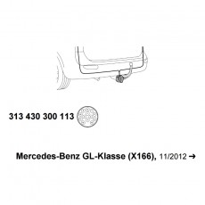  Комплект электрики 313430300113 WESTFALIA Mercedes GL x166