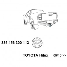 Комплект электрики фаркопа Toyota Hilux 2016- Westfalia 335456300113