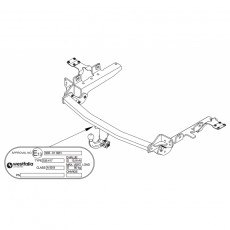 ФАРКОП Toyota RAV4 2013-17 невидимый Westfalia 335419600001