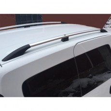 Рейлинги хромированные для Dacia Dokker с пластиковыми опорами