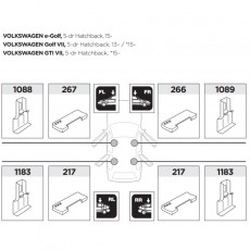 Thule 1710 б.у. для VW Golf 7