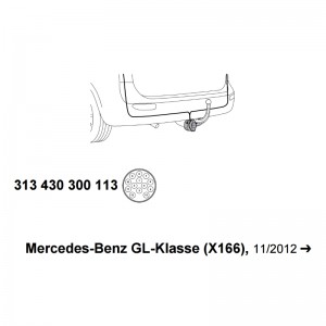  Комплект электрики 313430300113 WESTFALIA Mercedes GL x166