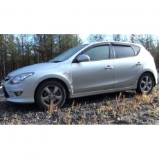 Hyundai i30 2007-2011 - Дефлекторы окон, 4 шт, темные. EGR.