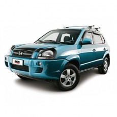 Hyundai Tucson 2005-2010 - Дефлекторы окон, 4 шт, темные, EGR.