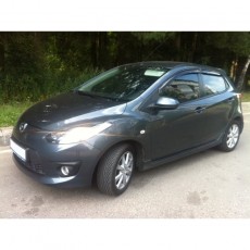 Mazda 2 2007-2014 - Дефлекторы окон, 4 шт, темные, EGR.