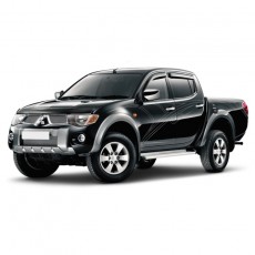 Mitsubishi L 200 2007-2015 - Дефлекторы окон, 4 шт, темные, EGR.