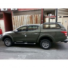 Mitsubishi L 200 2015-  Дефлекторы окон, 4 шт, темные, EGR.