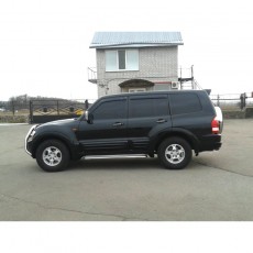 Mitsubishi Pajero Wagon 2000-  Дефлекторы окон, 4 шт, темные, EGR.