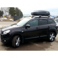 Nissan Qashqai+2 2008-2013 - Дефлекторы окон, 4 шт, темные, EGR.