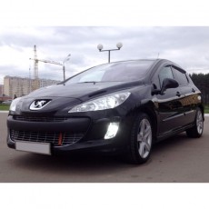 Peugeot 308 2007-   Дефлекторы окон, 4 шт, темные, EGR.
