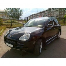 Porsche Cayenne 2003-2010 - Дефлекторы окон, 4 шт, темные, EGR.