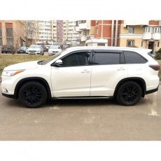Toyota Highlander 2013-   Дефлекторы окон, 4 шт, темные, EGR.