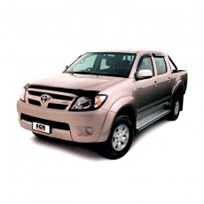 Toyota Hilux 2005-2015 - Дефлекторы окон, 4 шт, темные, EGR.