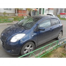 Toyota Yaris 2005-2012 Дефлекторы окон, 4 шт, темные, EGR.