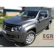 Volkswagen Amarok 2010-   Дефлекторы окон, 4 шт, темные, EGR.