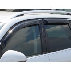 Volkswagen Touareg 2011-   Дефлекторы окон, 4 шт, темные, EGR.