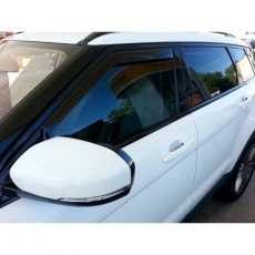 Land Rover Range Rover Evoque 2012-2016 - Дефлекторы окон, передние, темные. (WeatherTech)