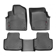 Коврики салона Audi Q7 2015- WeatherTech 44887-1-2 Черные