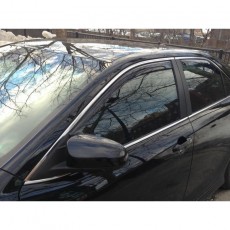 Toyota Camry 2012-2014 - Дефлекторы окон, передние, темные. (WeatherTech)