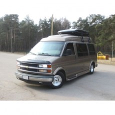 Chevrolet Express 1996-2016 - Дефлекторы окон, 2 шт, темные. AVS.