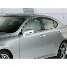 Honda Accord 2013-2016 - Дефлекторы окон, 4 шт, темные с хромированным молдингом. AVS.