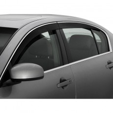 Infiniti M 2006-2010 - Дефлекторы окон, 6 шт, темные с хромированным молдингом. AVS.