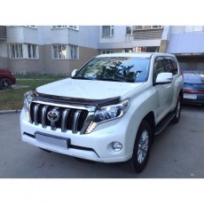 Toyota Land Cruiser Prado 2014-2016 - Дефлектор капота, темный, EGR.