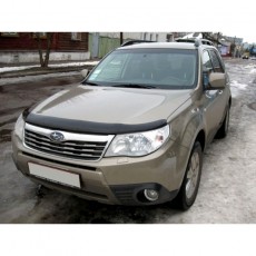 Subaru Forester 2008-2012 - Дефлектор капота, темный, EGR.