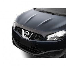 Nissan Qashqai 2010-2013 - Дефлектор капота, темный, EGR.