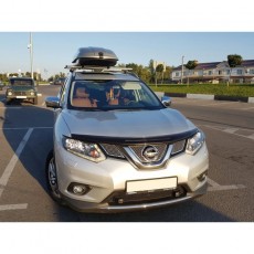 Nissan X-Trail 2014-2016 - Дефлектор капота, темный, EGR.