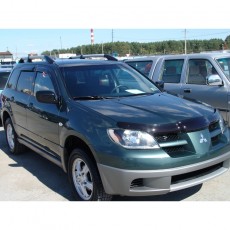 Mitsubishi Outlander 2003-2006 - Дефлектор капота, темный, EGR.