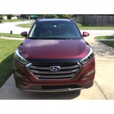 Hyundai Tucson 2015- Дефлектор капота, темный. EGR.