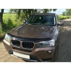 BMW X3 2011-2016 - Дефлектор капота, темный. EGR.