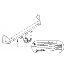 ФАРКОП BMW 5-ser. F07 Gran Turismo 2009-13 быстросъемный Westfalia 303336600001