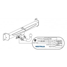 ФАРКОП BMW X3 E83 2004-10 быстросъемный Westfalia 303304600001
