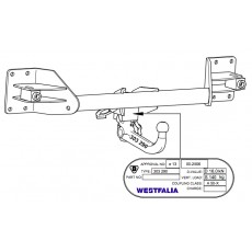ФАРКОП BMW X6 E71 2008-14 быстросъемный Westfalia 303290600001