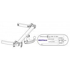 ФАРКОП Mercedes C class w204 2007-2013 быстросъемный Westfalia 313439600001