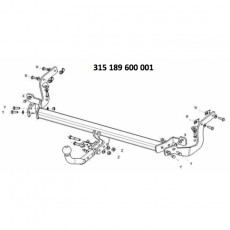 ФАРКОП Peugeot 2008 2013- быстросъемный Westfalia 315190600001